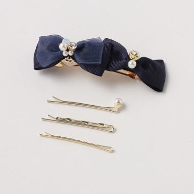 リボンバレッタ＆サシピン３本セット