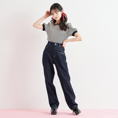 さらり涼しい美脚ストレートパンツ