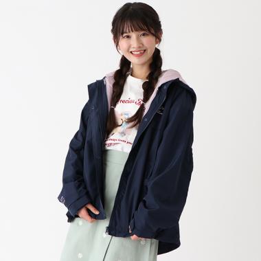 リボンポケット3WAYブルゾン（パーカつき）