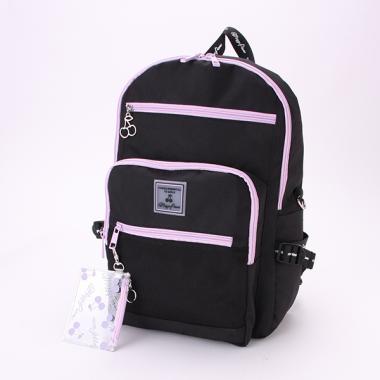 ラメクリアポーチつきリュック