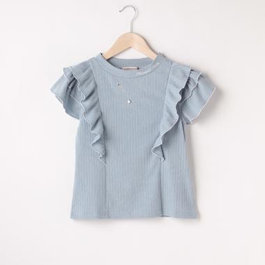 ピコフリル2WAY肩あき半袖Tシャツ