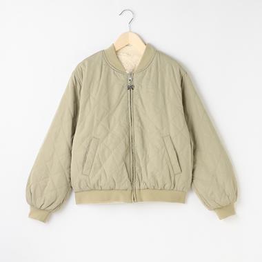 リバーシブルキルティングブルゾン