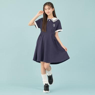 セーラーカットソーワンピース