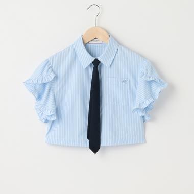 タイつき短丈シャツ