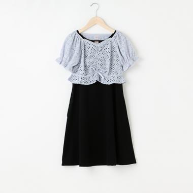 ドロストブラウス＆ワンピースセット