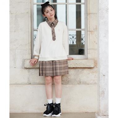 ネクタイつきドッキングワンピース