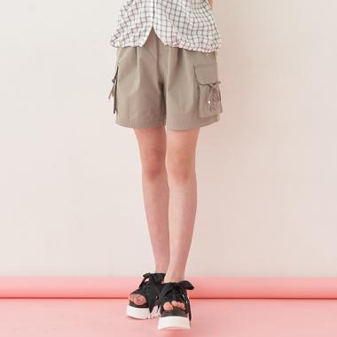 レースアップショートパンツ