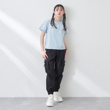 【吸水速乾】レースアップカーゴジョガーパンツ