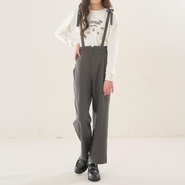 リボンつりつきロングパンツ