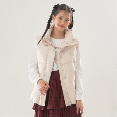 【撥水】スタンドカラーパフベスト