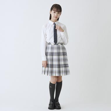 チェックプリーツスカート