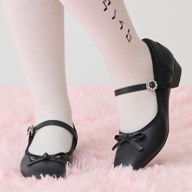 ビジューバックルストラップシューズ