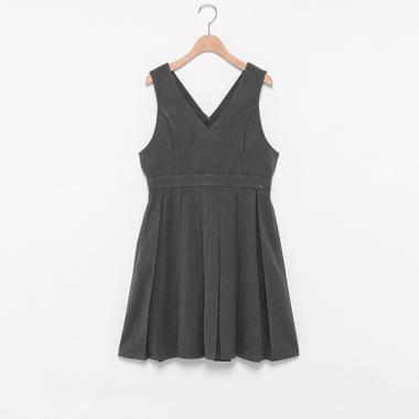 Vネックジャンパースカート