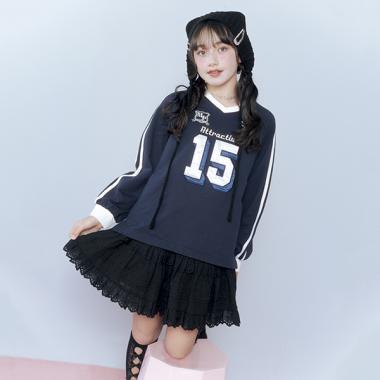 リボンレースティアードスカパン