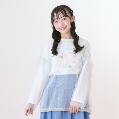 チュールフリルTシャツセット