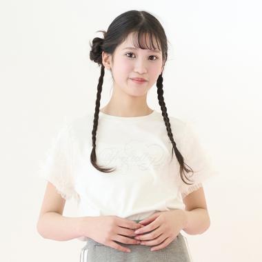 【ニコ☆プチ・Cuugal掲載】袖チュールフリル半袖Tシャツ