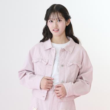 リボンフラップデニムジャケット