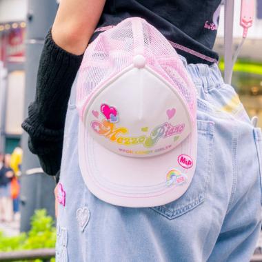 復刻♪ レインボーグラデーションロゴキャップ【冷感】