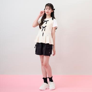 【水陸両用】クシュっとリボンショートパンツ