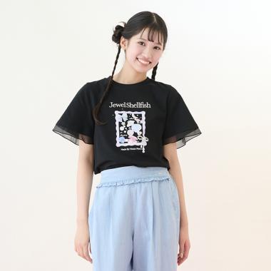 【ニコ☆プチ掲載】【接触冷感】Jewel Shellfish Tシャツ