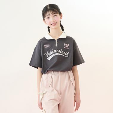 ハーフジップTシャツ