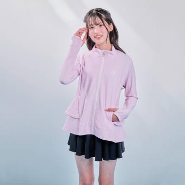 【SWIM】【UVカット】フリルラッシュガード