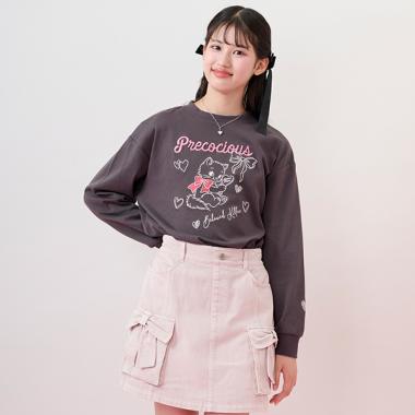 Kitten＆Ribbon 長袖Tシャツ