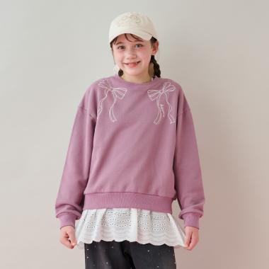 レースレイヤードトレーナー