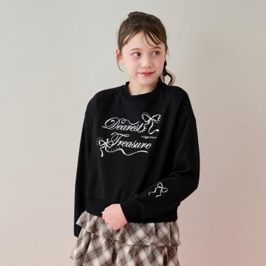 リボンロゴトレーナー