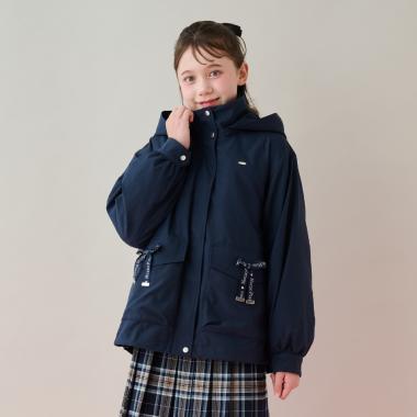 【撥水】ロゴリボン3WAYマウンテンパーカ