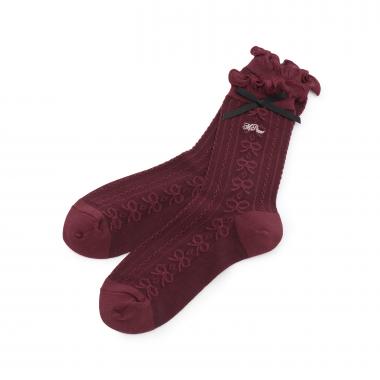 フリルリボンソックス