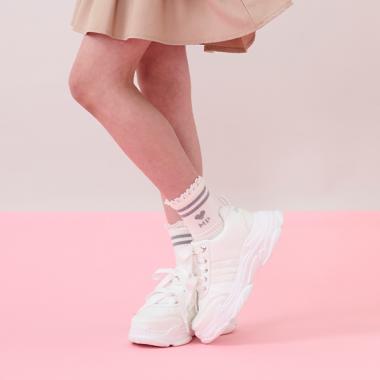 レースつきリブソックス