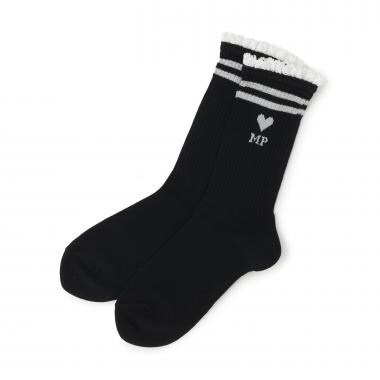 レースつきリブソックス