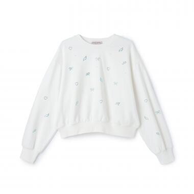 キラキラモチーフトレーナー