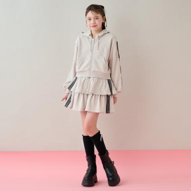 スポーティーラインジップパーカ＆スカパンセットアップ