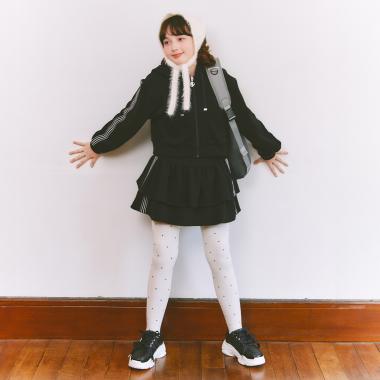 スポーティーラインジップパーカ＆スカパンセットアップ