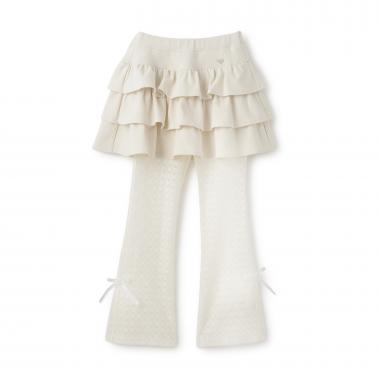 ふりふりティアードスカート＆レースパンツセット