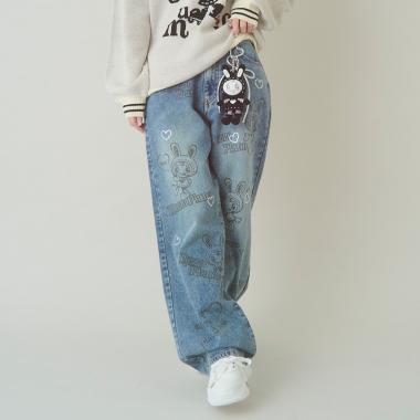 【WEB限定】復刻ART♪ベリエちゃんキラキラデニムパンツ