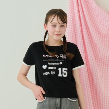 【接触冷感】ドットアップリケTシャツ
