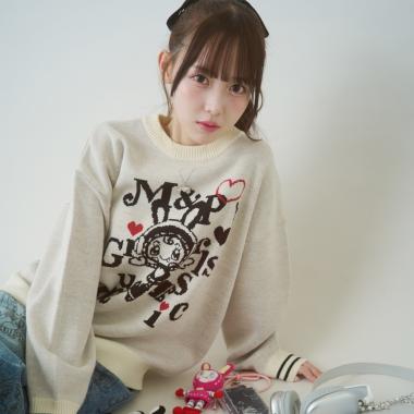 【WEB限定】復刻♪musicベリエちゃんジャカードニット