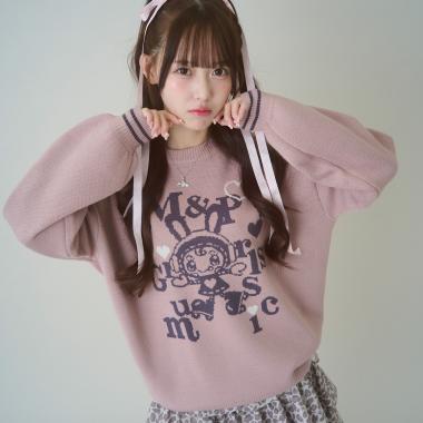 【WEB限定】復刻♪musicベリエちゃんジャカードニット