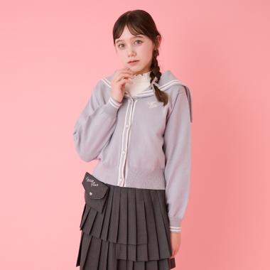 セーラーカーディガン＆ハイネックTシャツセット