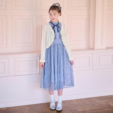 【大好評につき再入荷】アソート生地プリーツワンピース♪