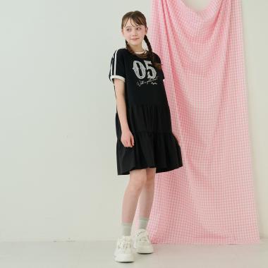 【接触冷感】ナンバリングティアードワンピース