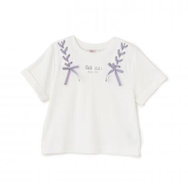 【接触冷感】ツインレースアップTシャツ
