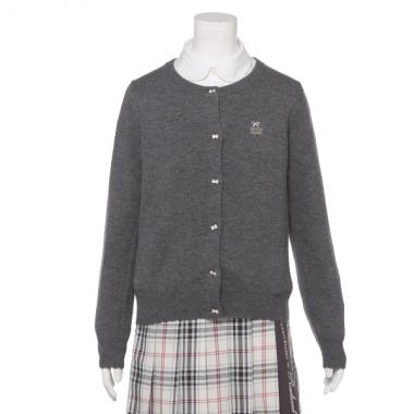 リボンボタンニットカーディガン