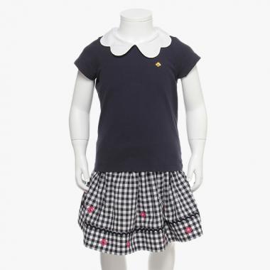 トップ＆スペードブロッサムギンガムスカートセット