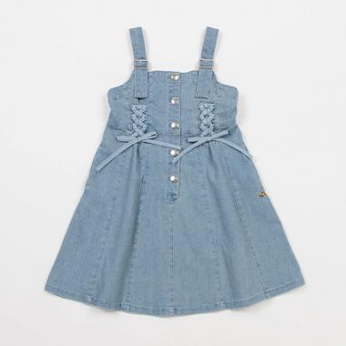 【リピート】【直営店で取り扱い無し】トドラー デニムジャンパースカート