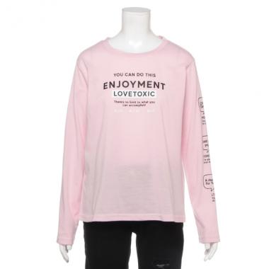 袖アイコンロゴプリントTシャツ