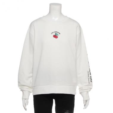 裏毛 ワンポイント刺しゅうトレーナー